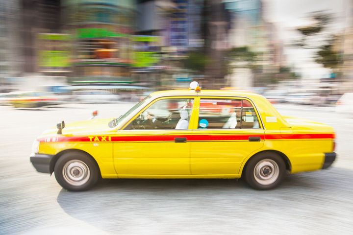 タクシー、東京の街で命令