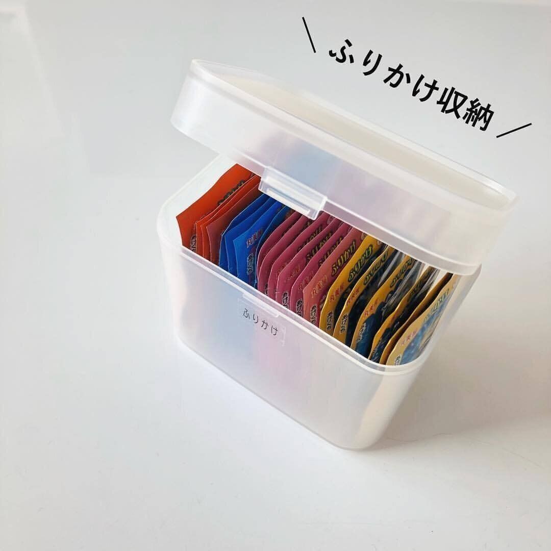 【セリア】セリアのケースがふりかけ収納に大活躍