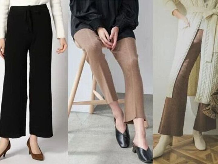 40代向け きれいめリブニットパンツおすすめコーデ8選 サンキュ 40代向け きれいめリブニットパンツおすすめコーデ8選 サンキュ