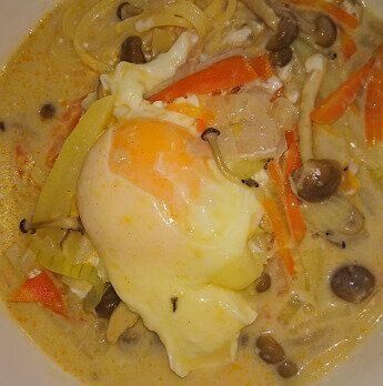 シチューリメイク！豆乳スープスパ