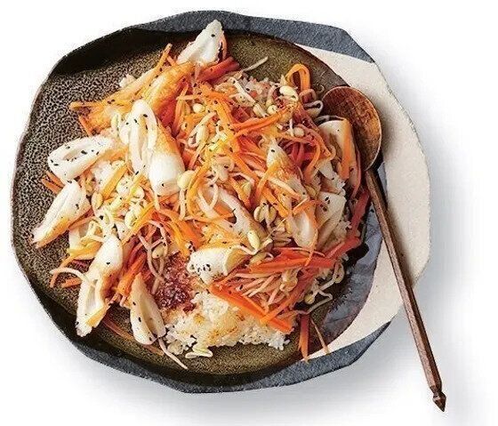 フライパン焼きビビンバ