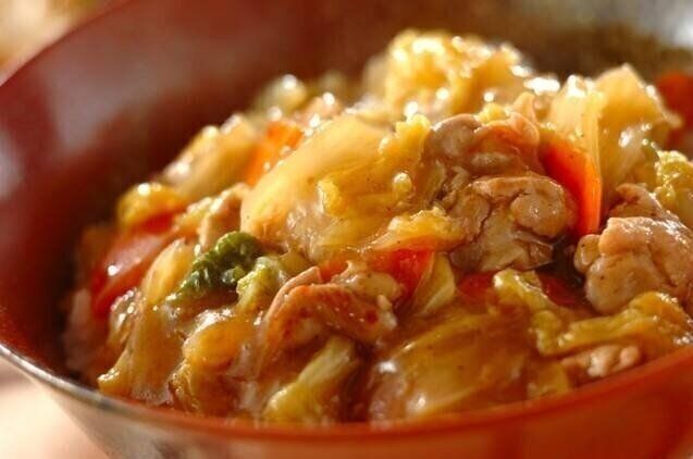 和風あんかけ丼（豚肉薄切り）