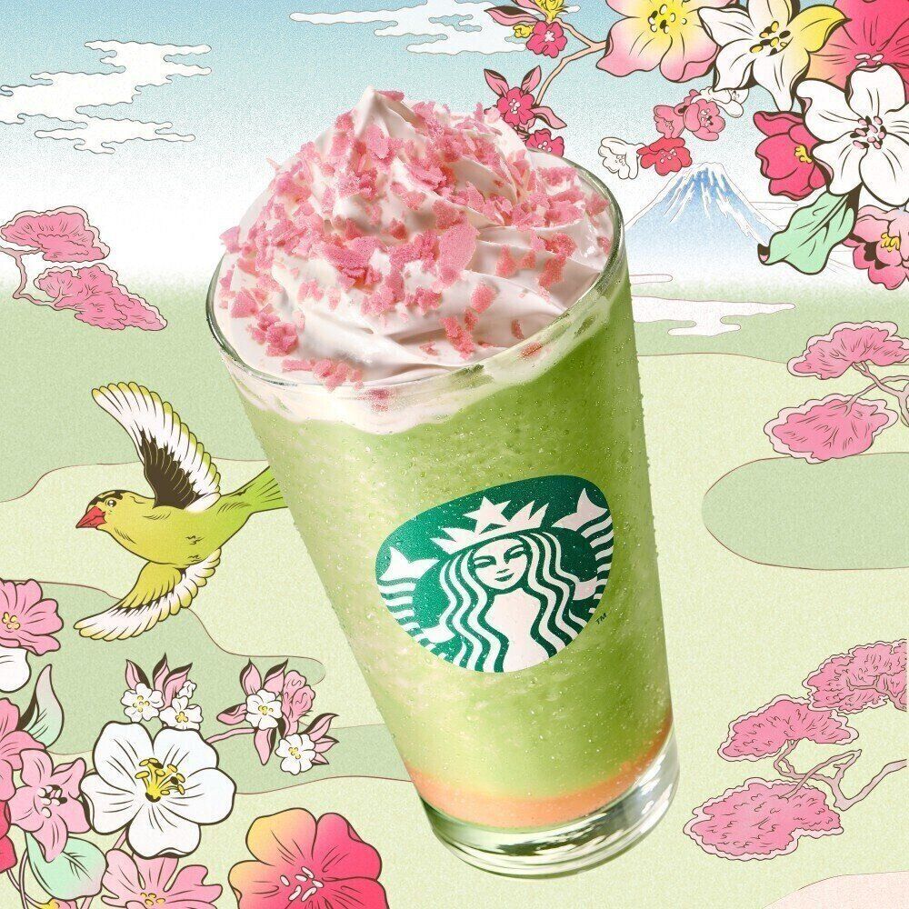 花見抹茶クリームフラペチーノ
