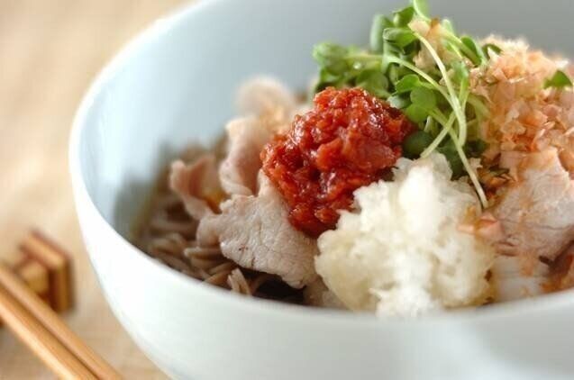 冷しゃぶ梅大根おろしそば