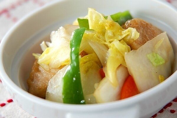 白菜と鶏肉のサッと炒め