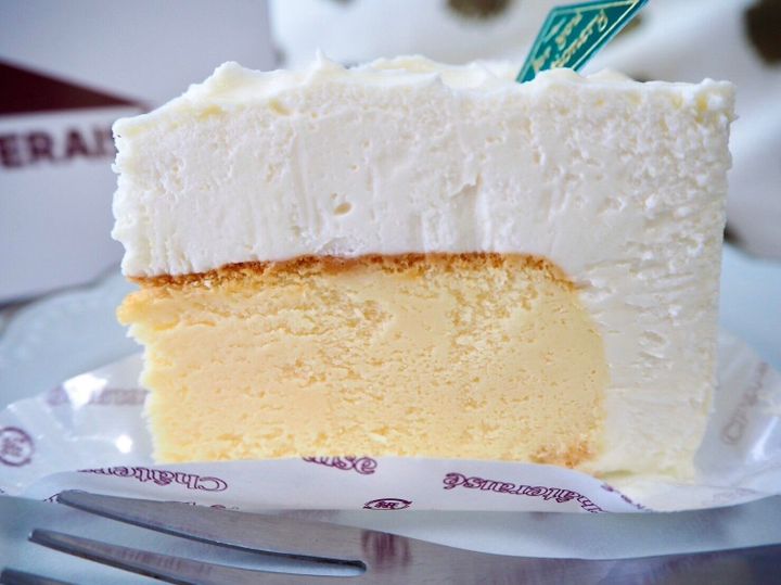 ダブルチーズケーキ側面の写真