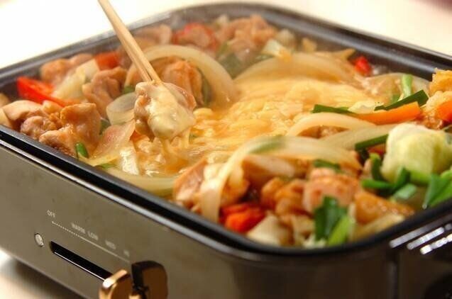 ニラを使った旨辛チーズダッカルビ