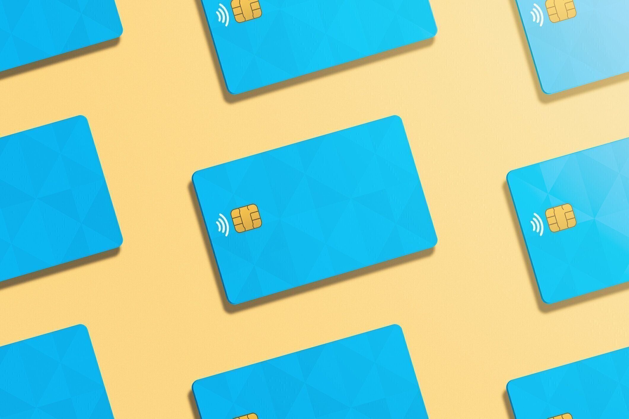 モックアップ用のクレジットカードパターン。