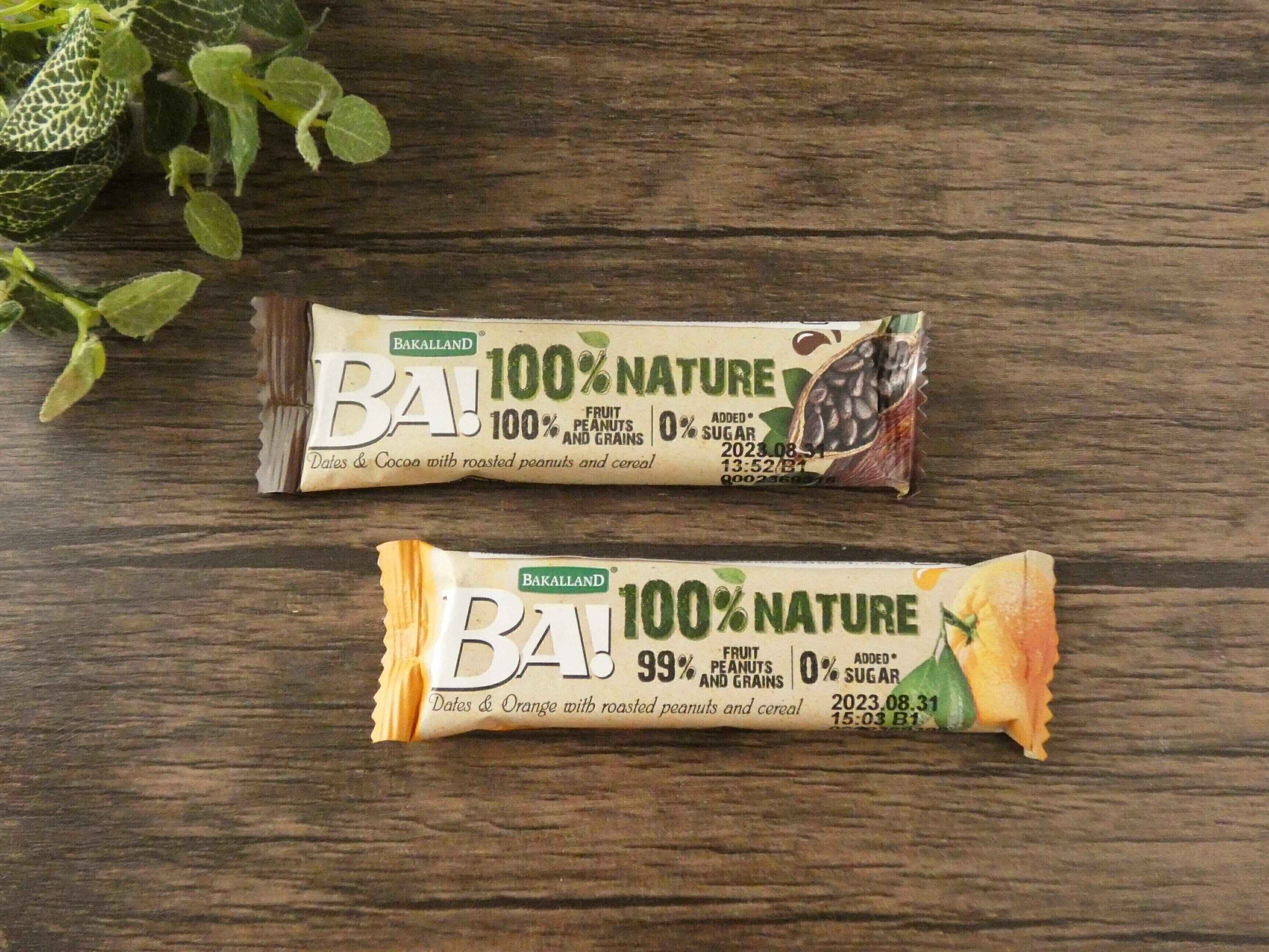 デーツバー「オーツ麦＆ココア」「オーツ麦＆オレンジ」