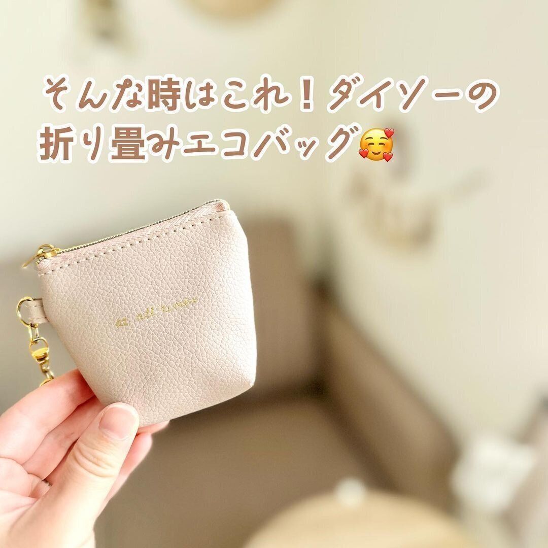 【ダイソー】高コスパでもう1つ欲しい！ポーチ付きエコバッグ