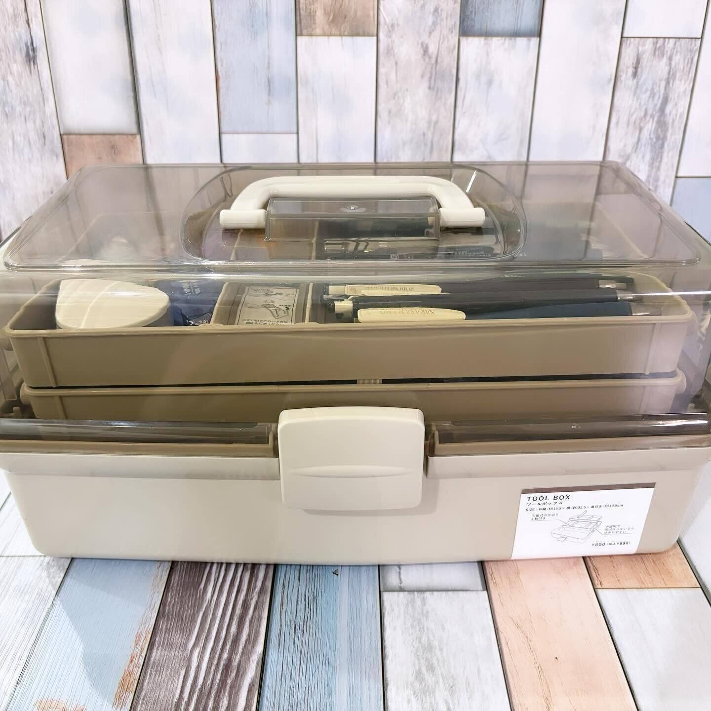 細かな物の整理＆収納におすすめな「ツールボックス」