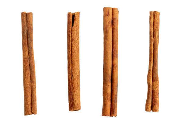 シナモンスティックを白で分離。