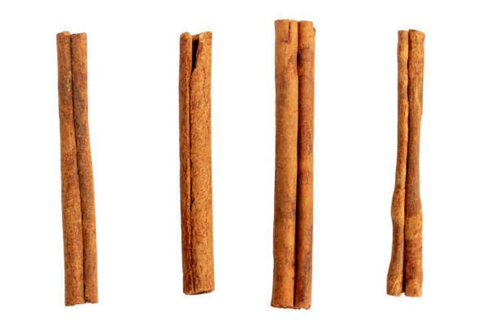 シナモンスティックを白で分離。