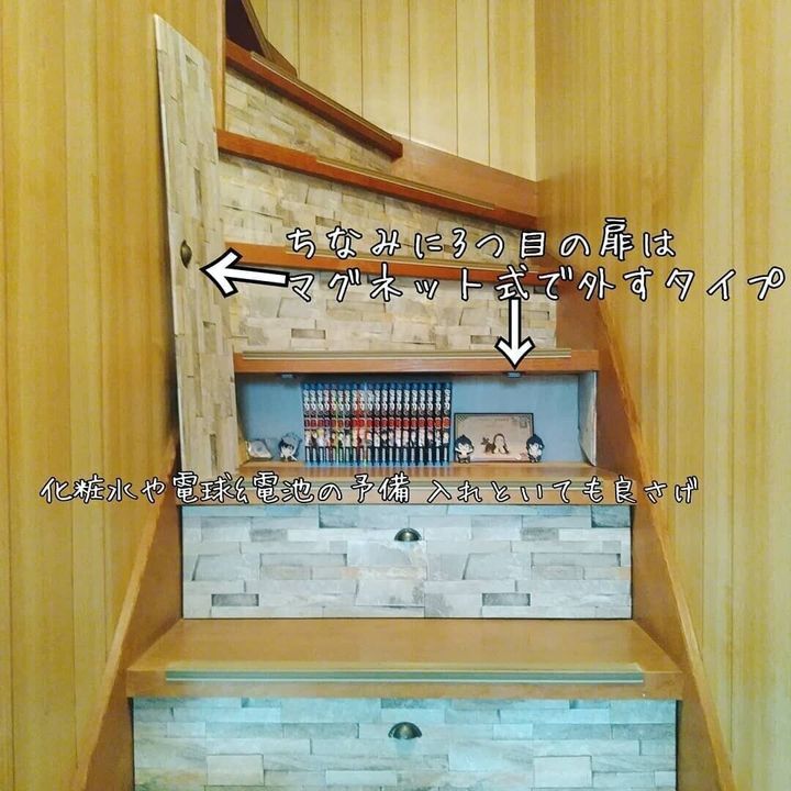 階段下のスペースを有効活用するアイデア