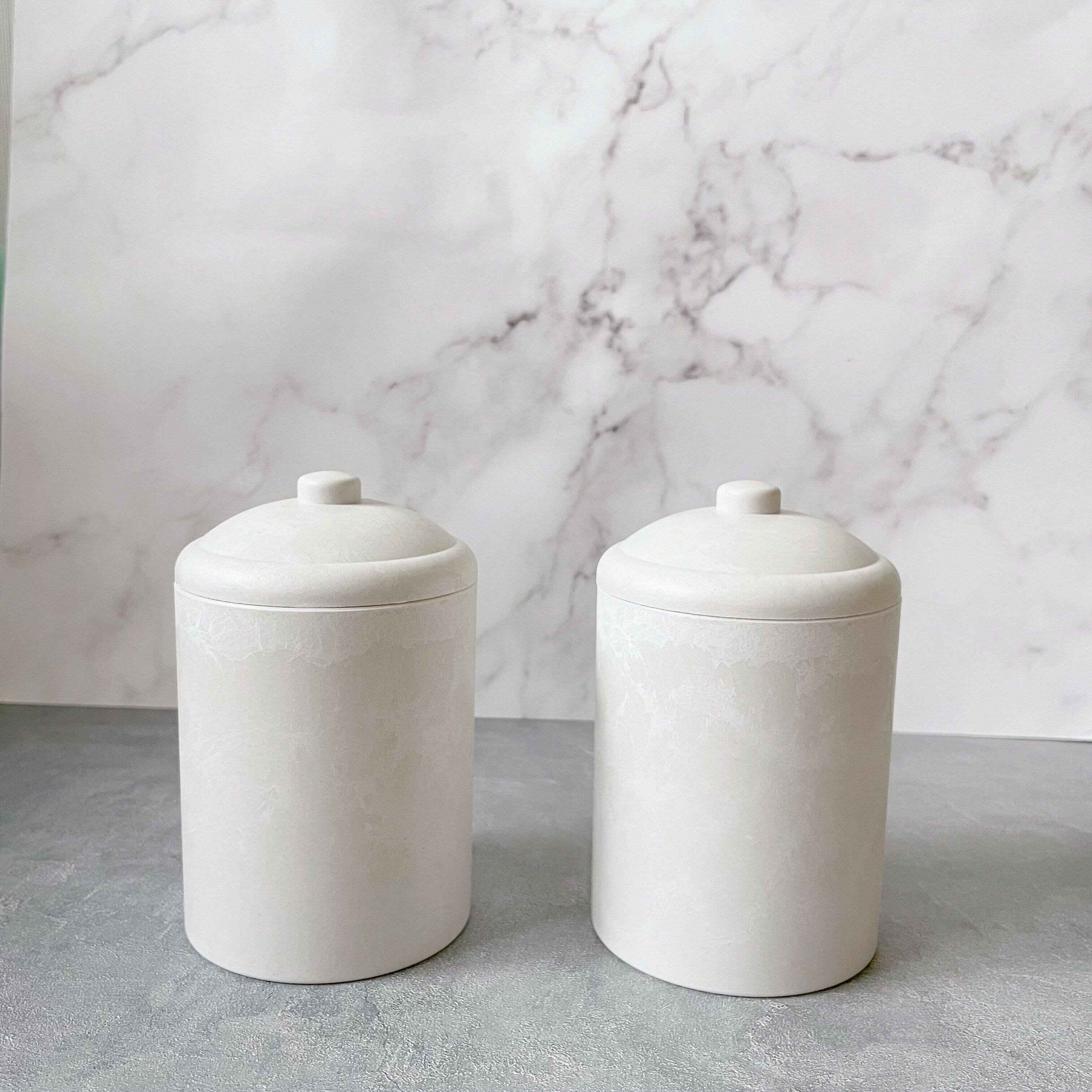 シャビーシックフタ付キャニスター