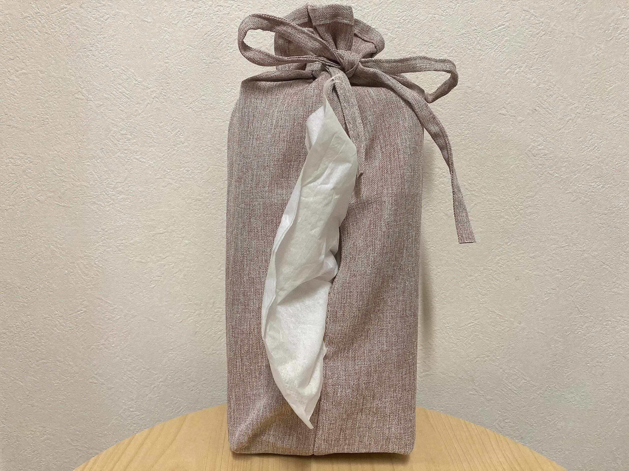 セリアティッシュボックスカバーひも付き