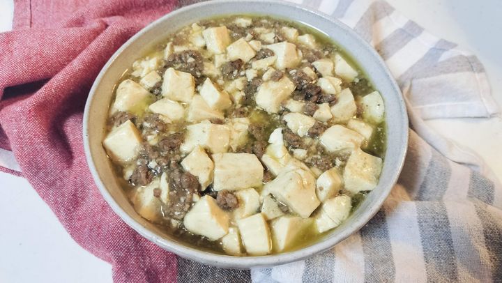 白麻婆豆腐