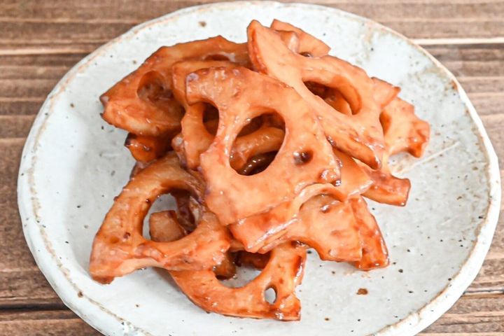 れんこんの甘辛みそ炒め