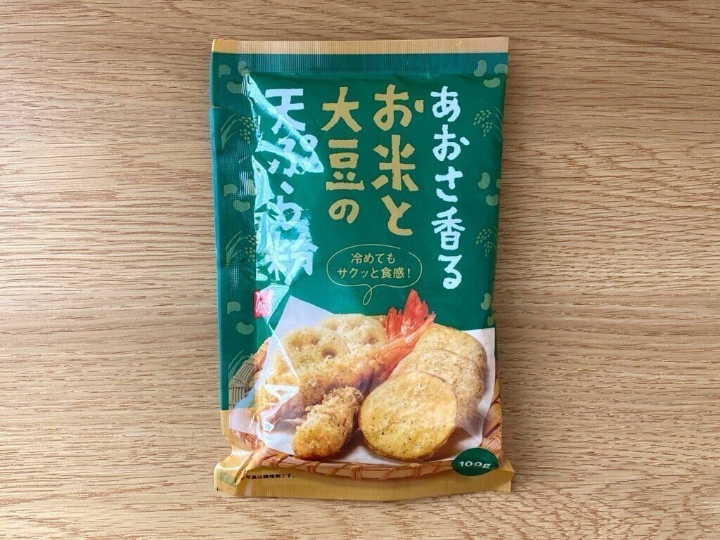あおさ香る米粉と大豆のてんぷら粉のパッケージ
