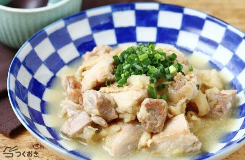 鶏もも肉の白だしみぞれ煮