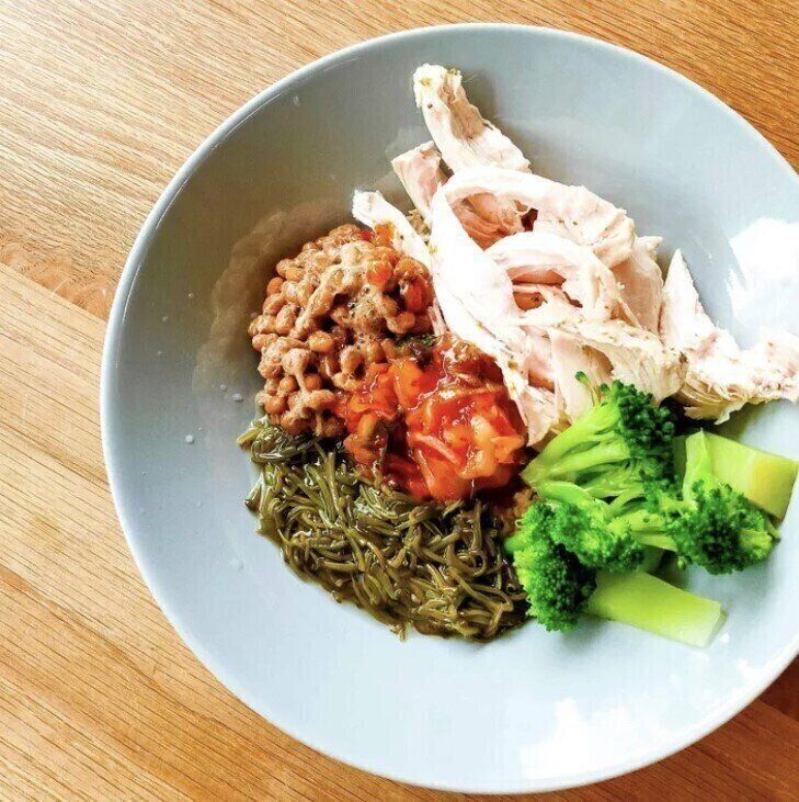 オートミールの筋肉どんぶり