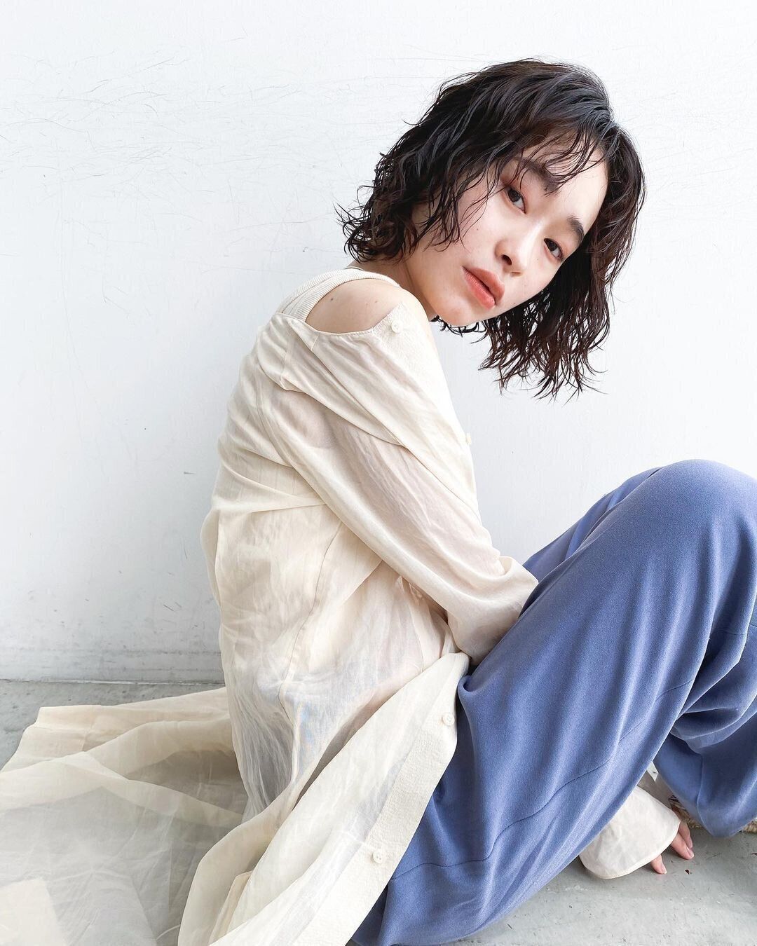 40代女性に似合うボブ！スタイリングが簡単なエッジボブ