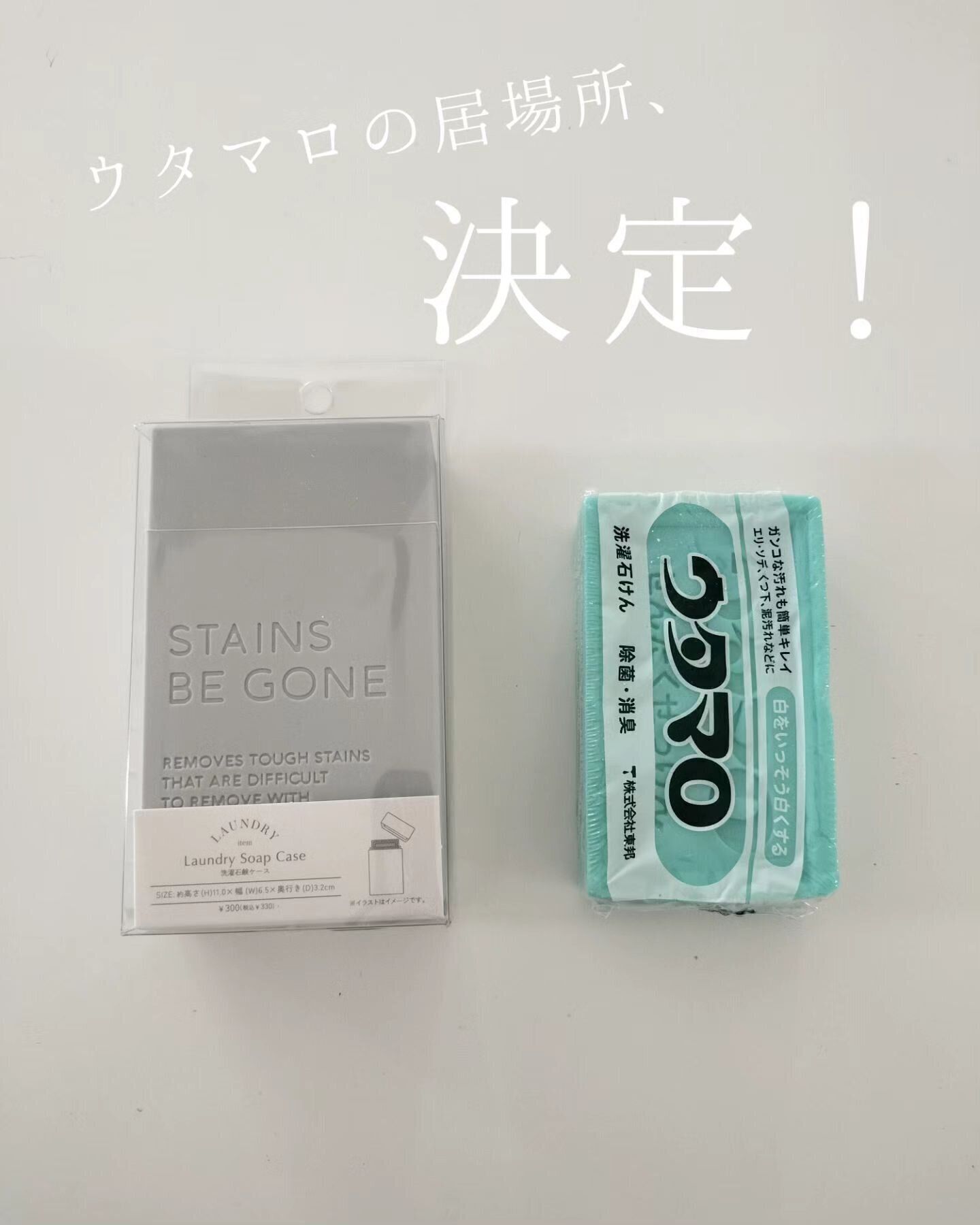 おしゃれで使いやすい！「洗濯石鹸ケース」