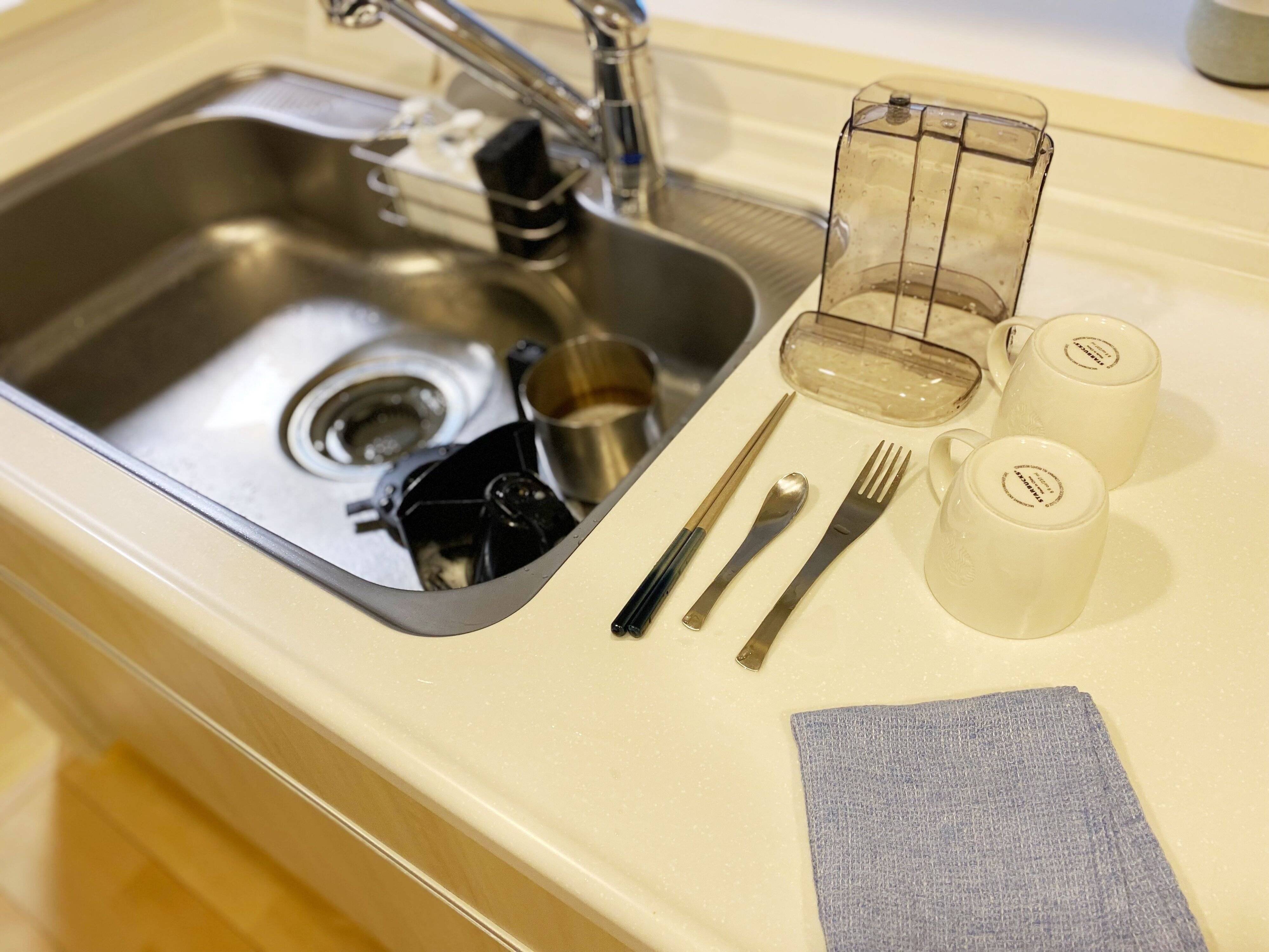 水切りかごを手放した 代わりにあのお風呂グッズがキッチンで活躍 サンキュ