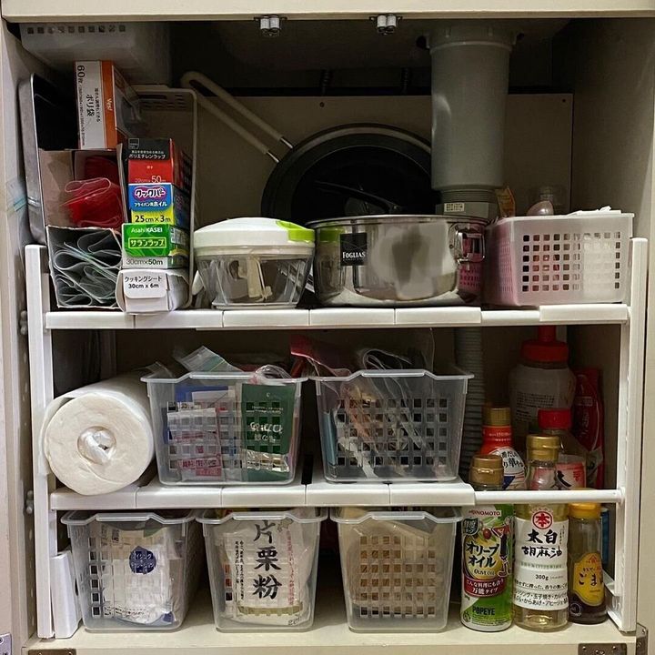 収納の達人に学ぶ キッチン シンク下収納 のアイデア実例 サンキュ 収納の達人に学ぶ キッチン シンク下収納 のアイデア実例 サンキュ