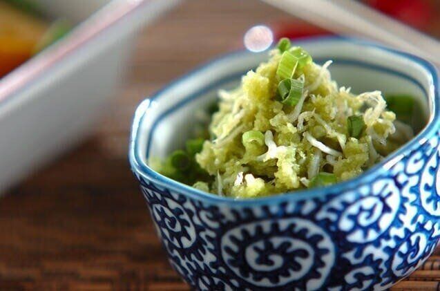 チリメンジャコの抹茶おろし和え