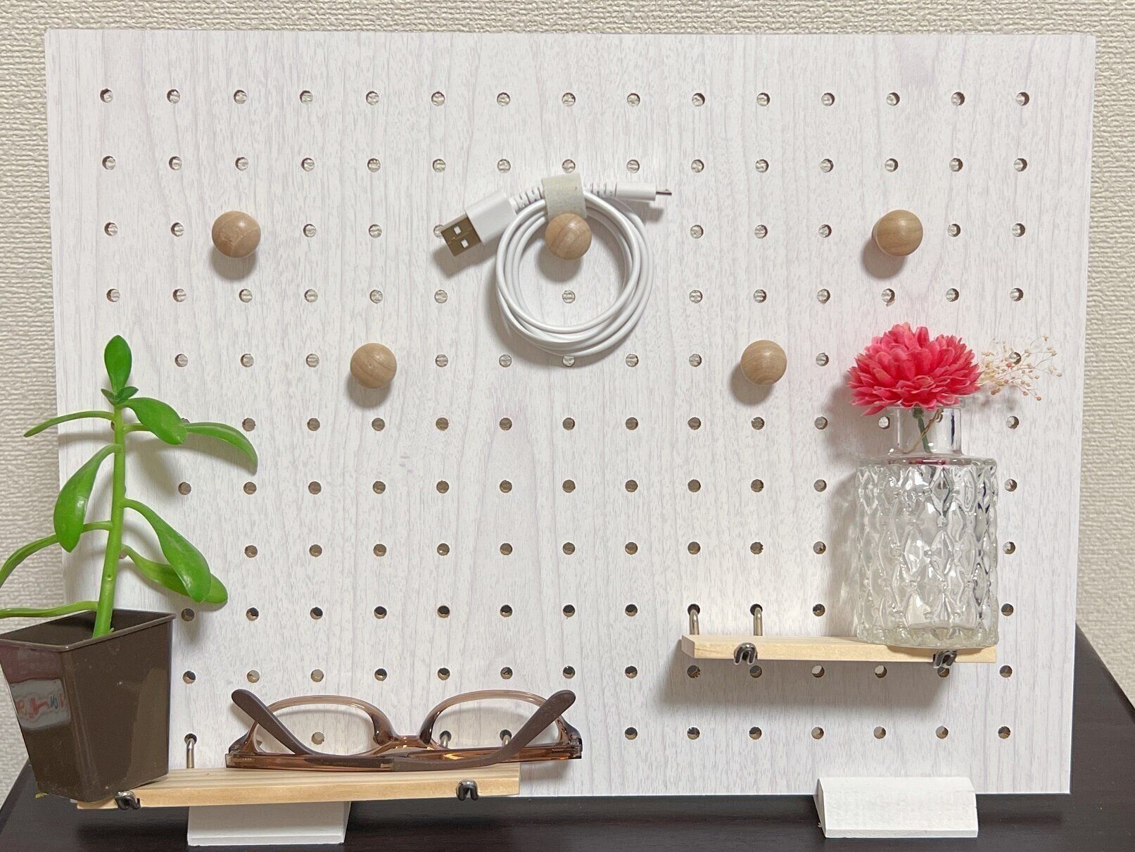 【ダイソー】賃貸でもOK！ダイソーのデザインボード＋αで見せる壁収納がカンタンにできちゃいます