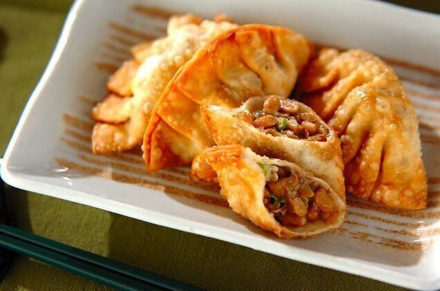 オクラ納豆揚げ餃子