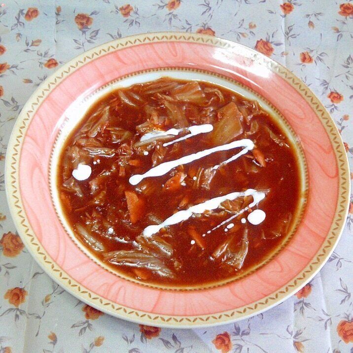 白菜とツナの簡単ビーフシチュー