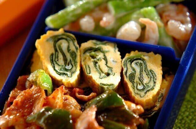 ワカメ入り卵焼き