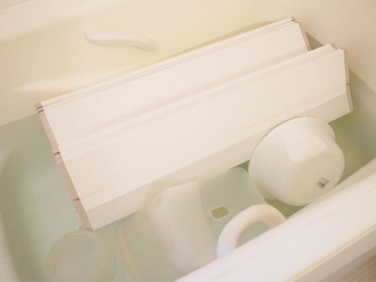 浴槽での漬け置き