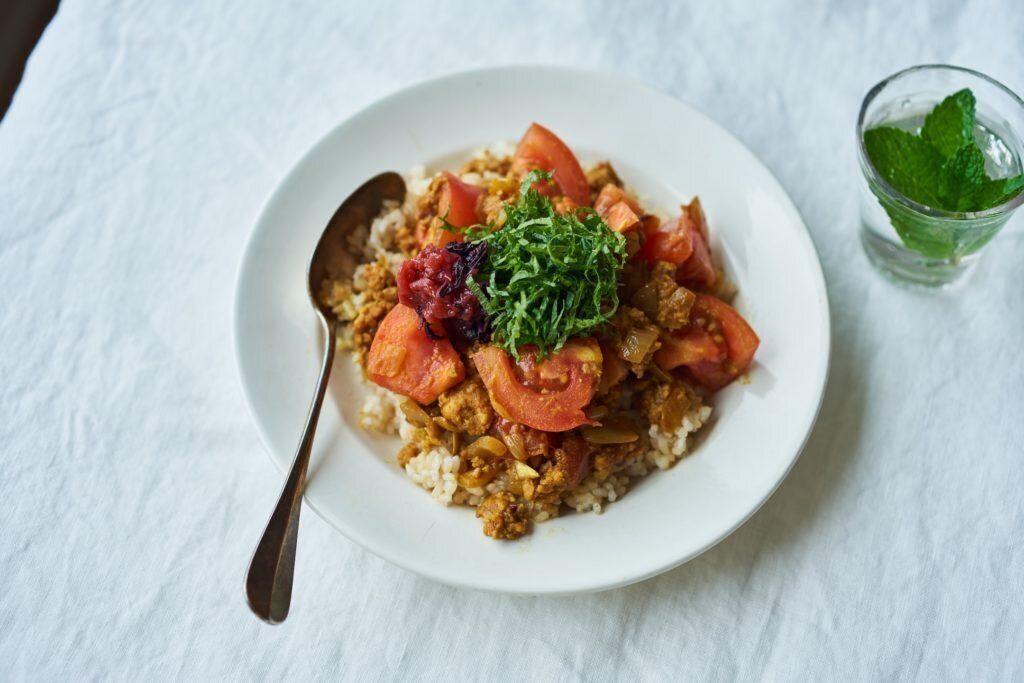 梅トマトカレーのレシピ