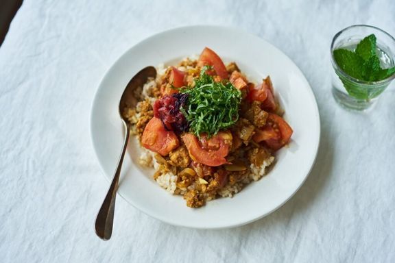 梅トマトカレーのレシピ