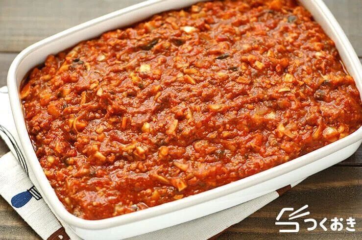 レンジで作るきのこキーマカレー