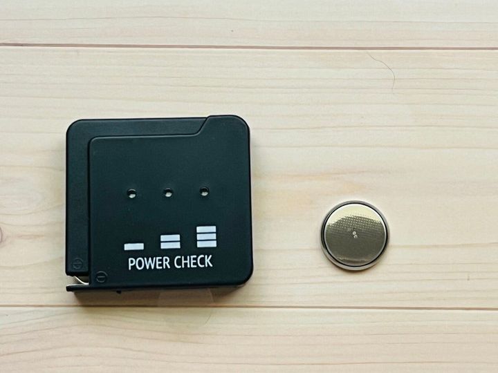 電池残量を3段階で測定して教えてくれます!
