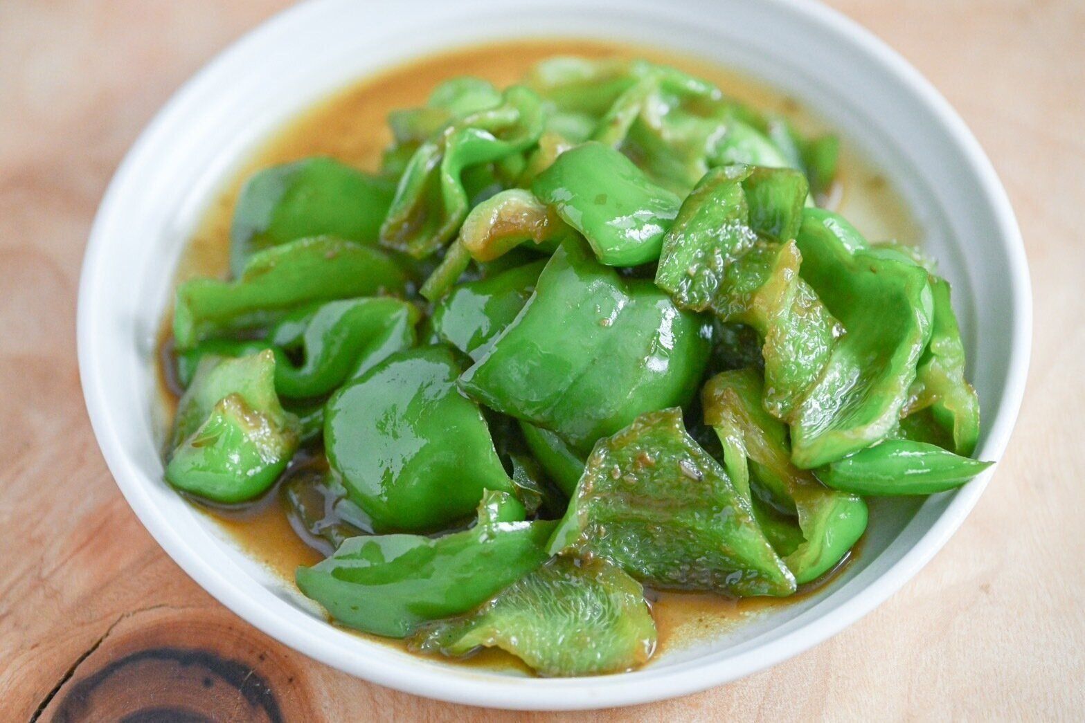 ピーマンのいかわた炒め