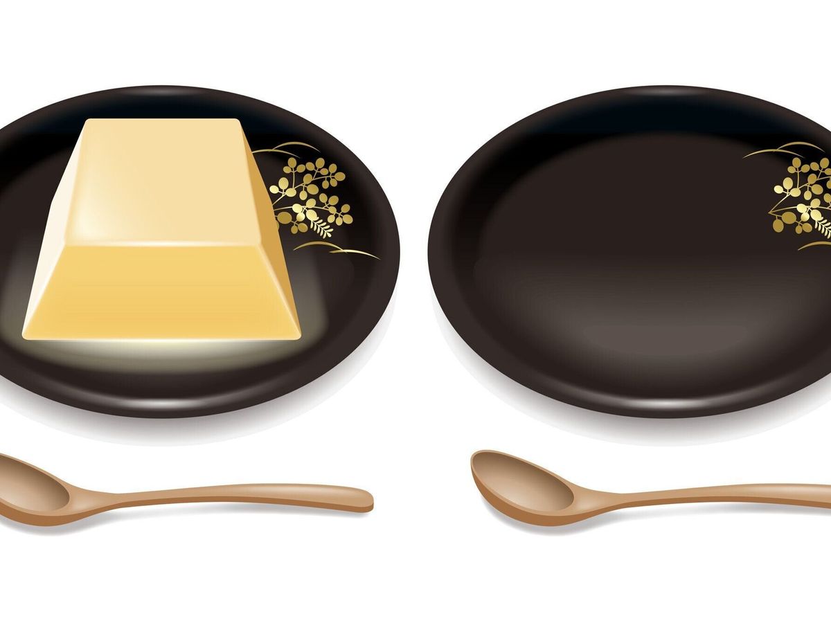 卵豆腐のイラスト。