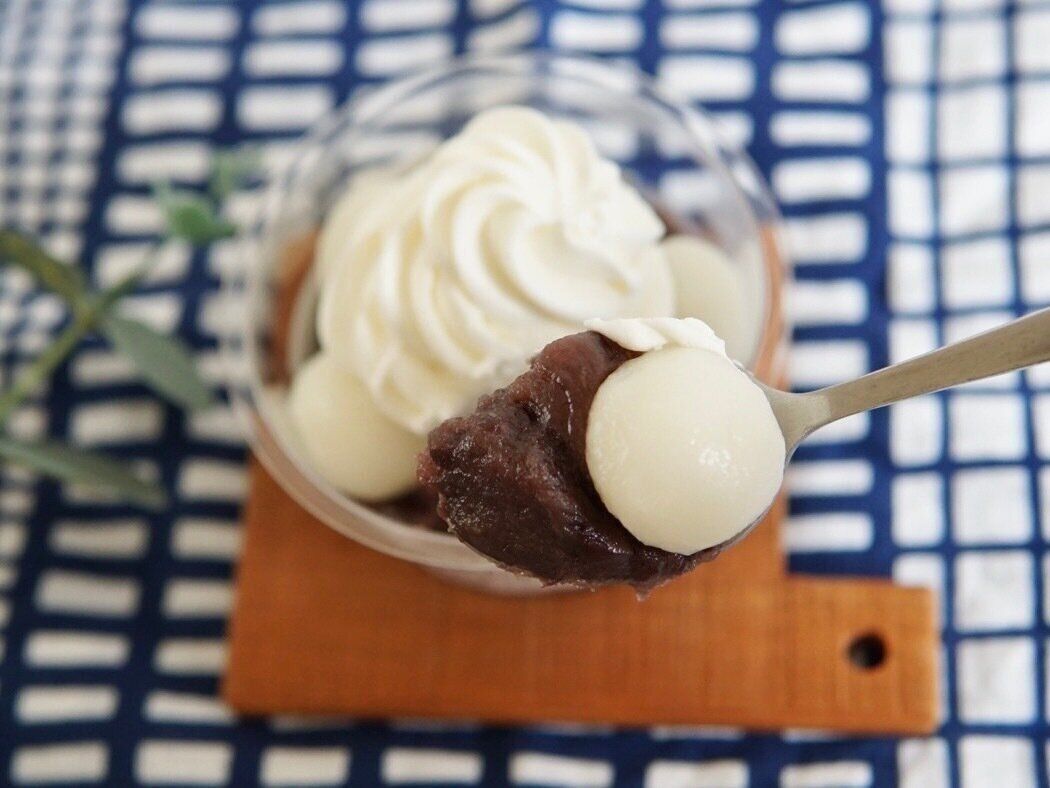 北海道小豆の白玉クリームぜんざい