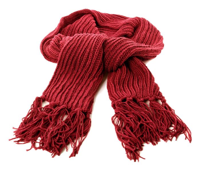 赤冬のスカーフ分離シック ウール ホワイト バック グラウンド