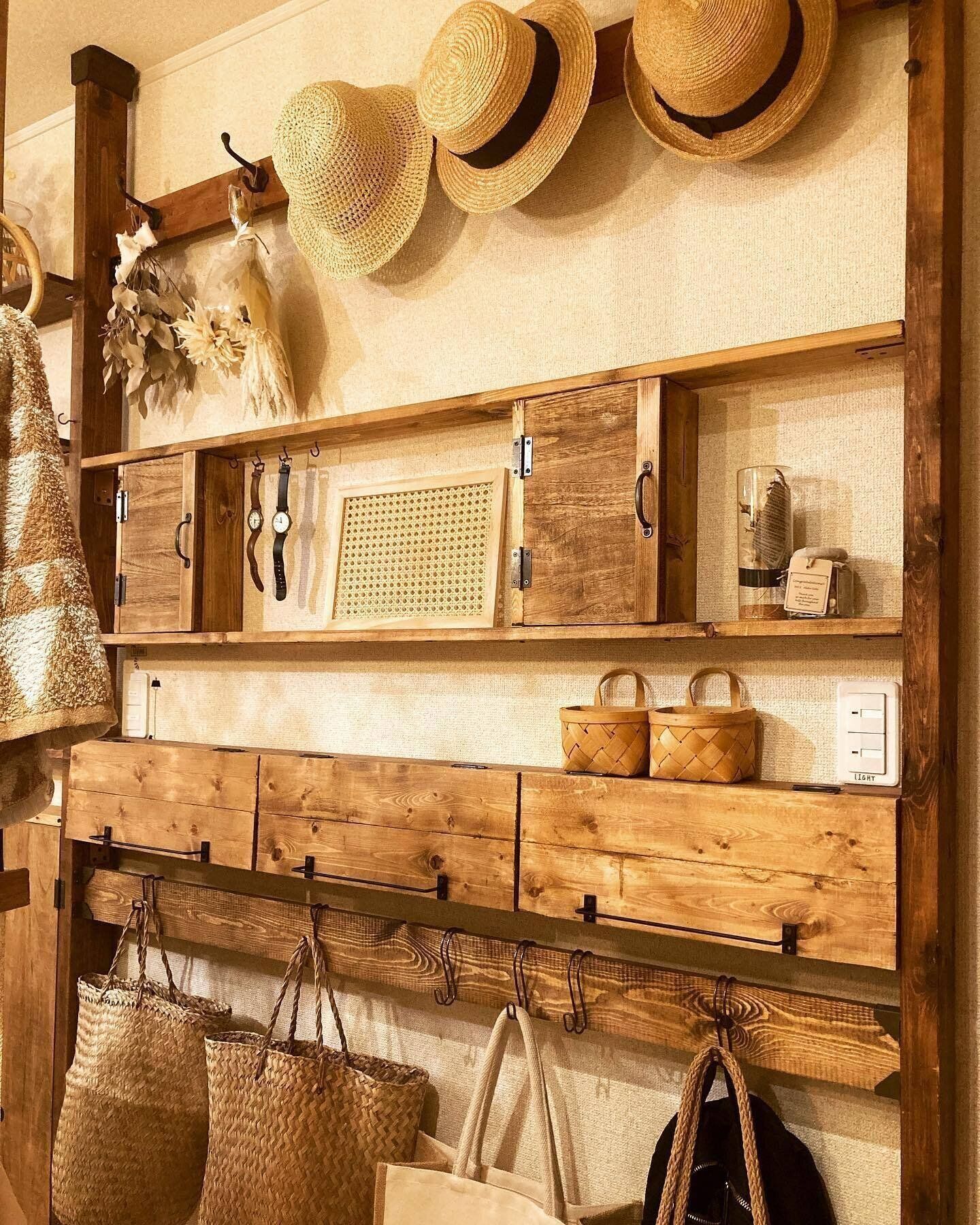 壁面を広くつかって自分好みにディスプレイ！