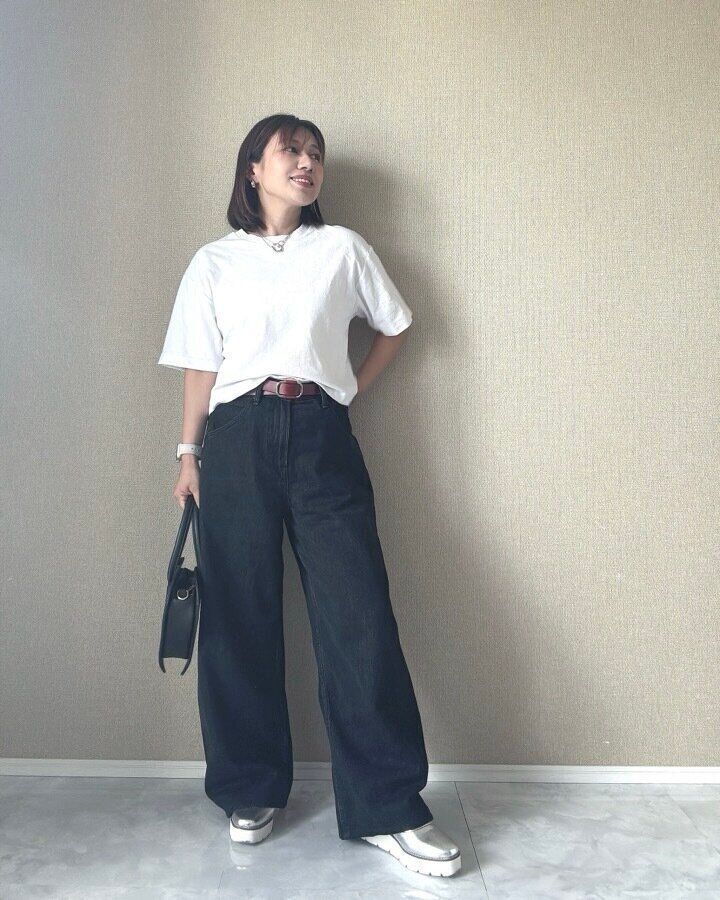 バギーカーブジーンズ　ユニクロ