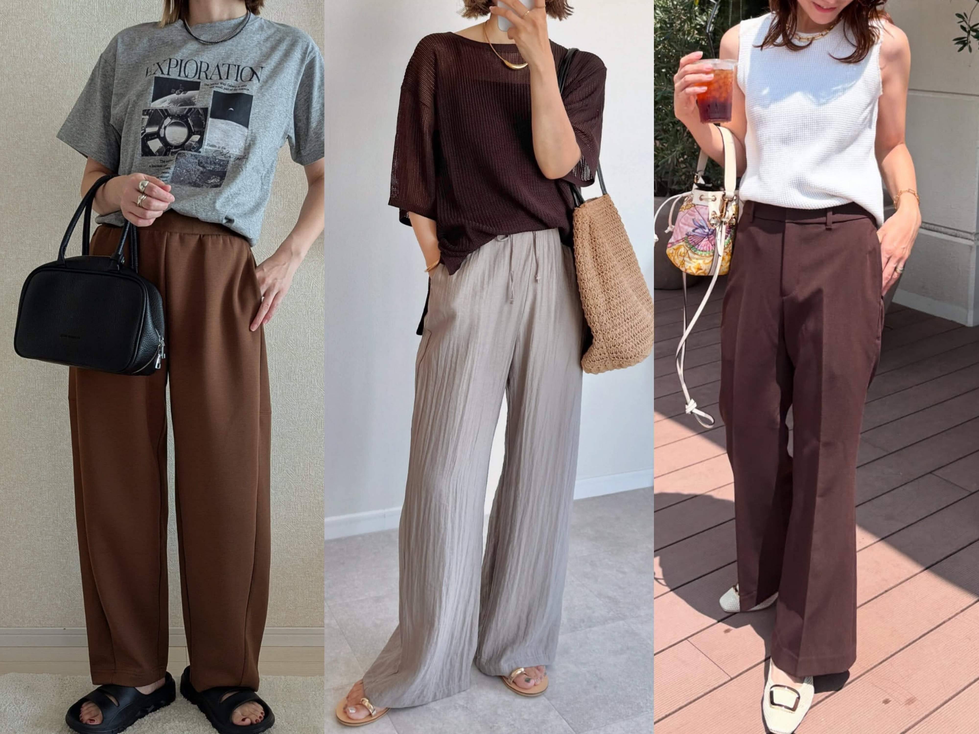 ユニクロ　GU　ブラウン　コーデまとめ