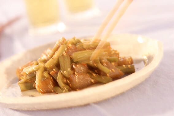 山クラゲのピリゴマ炒め