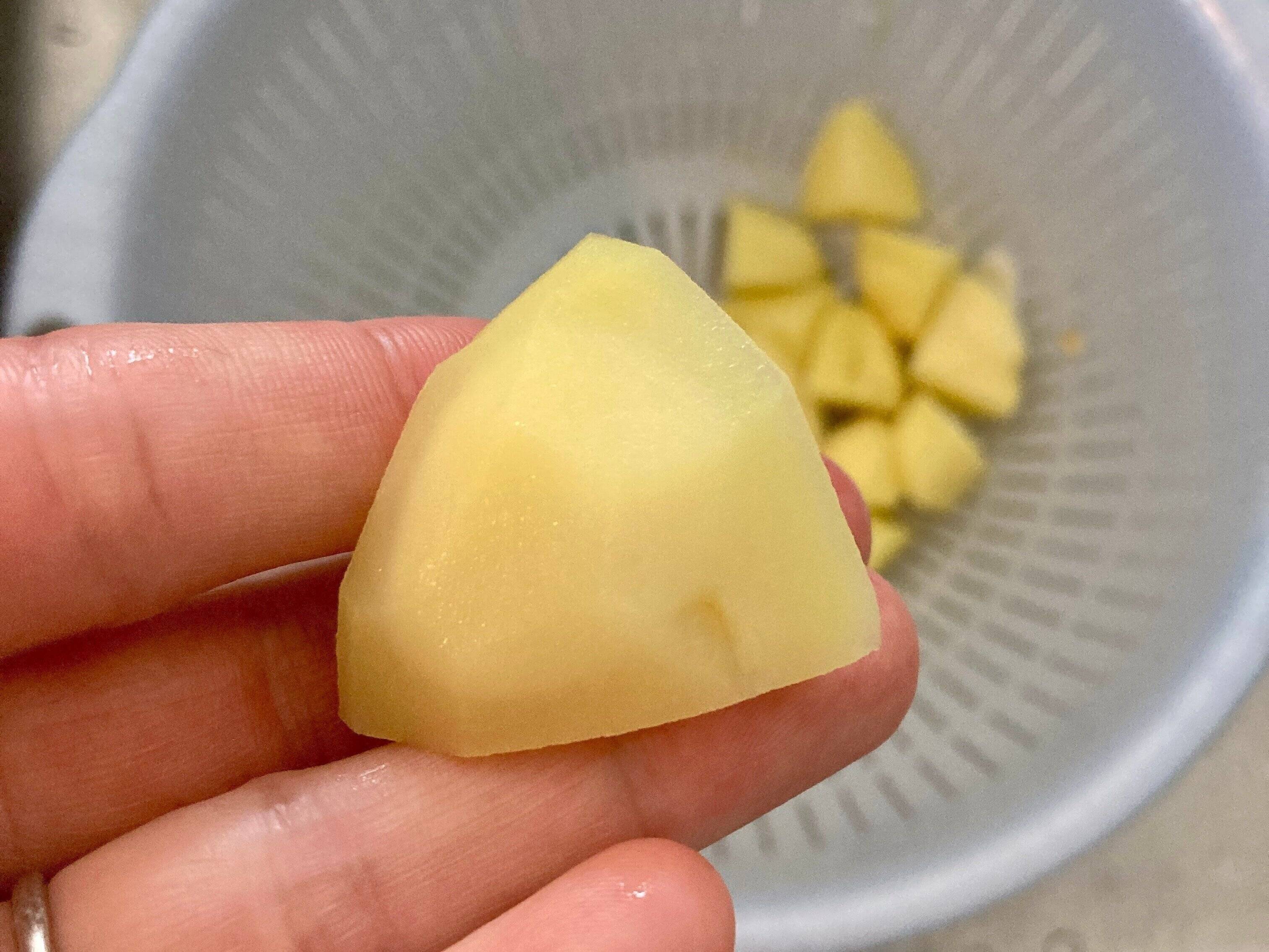 ペクチンが硬化したジャガイモ