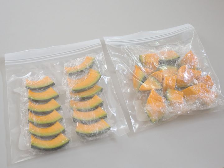 かぼちゃの冷凍保存方法