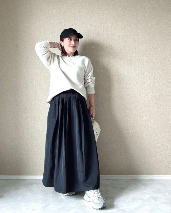 ボリュームギャザースカート ユニクロ